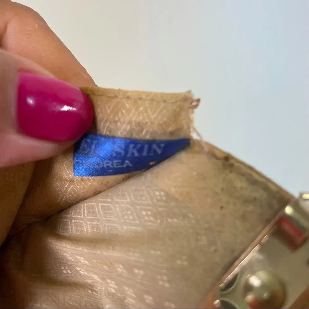 Vintage Eel leather mini wallet